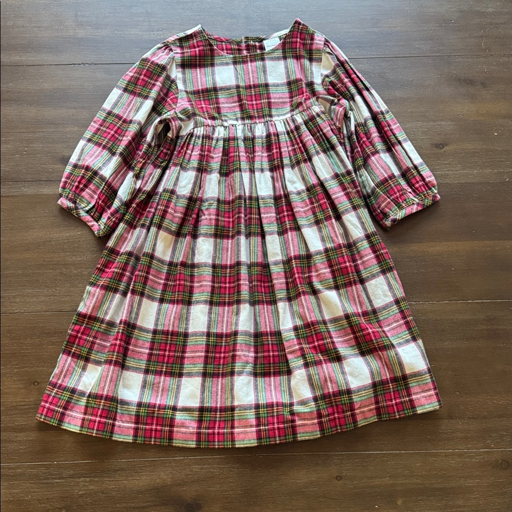 Size 10 140cm Hanna Andersson Print Flannel cotton Dress in Family Holiday Plaid